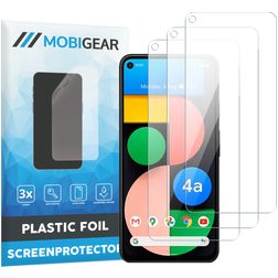 Mobigear Google Pixel 5a 5G Protection d'écran Film - Compatible coque (Lot de 3)