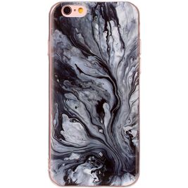 Mobigear Marble Coque iPhone 6s Coque arrière en TPU Souple - Ink Mobigear Marble Coque iPhone 6s Coque arrière en TPU Souple - Ink