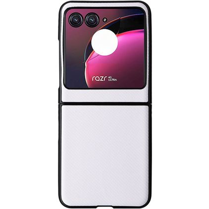 Mobigear Excellent Coque Motorola Razr 40 Ultra Coque arrière Rigide - Blanc