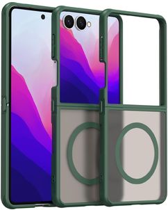Mobigear Shockproof Coque Samsung Galaxy Z Flip 8 MagSafe Coque arrière Rigide - Vert