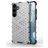 Mobigear Honeycomb Coque Samsung Galaxy S24 Plus Coque arrière Rigide Anti-Chocs - Blanc