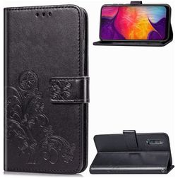 Mobigear Clover Housse Samsung Galaxy A50 Etui Porte-Monnaie - Noir