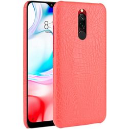 Mobigear Croco Coque Xiaomi Redmi 8 Coque arrière Rigide - Rouge