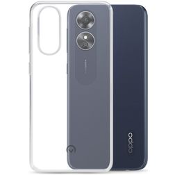 Mobilize Gelly Coque Transparente OPPO A17 Coque arrière en TPU Souple - Transparent