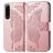 Mobigear Butterfly Housse Sony Xperia 5 IV Etui Porte-Monnaie - Rose doré