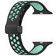 Mobigear Sport Plus Mag Bracelet Silicone Apple Watch Fermeture magnétique - 49/46/45/44 mm - Noir / Turquoise