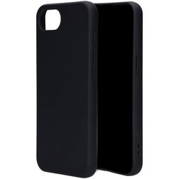 Mobiparts Coque iPhone 16e Coque arrière en Silicone - Noir