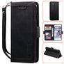 Mobigear Two Tone Housse iPhone SE (2022) Etui Porte-Monnaie - Noir