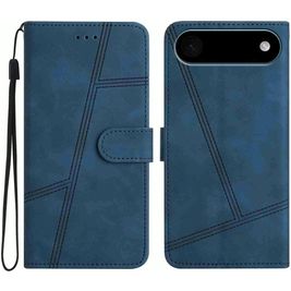 Mobigear Stitch Housse iPhone Air Etui Porte-Monnaie - Bleu