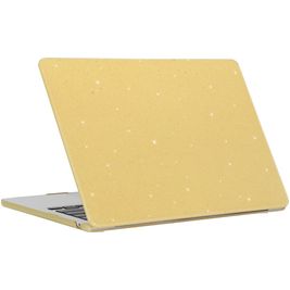 Mobigear Sparkling Cream MacBook Pro 13 Pouces (2016-2023) Coque - Jaune - Model A1706 / A1708 / A1989 / A2159 / A2289 / A2251 / A2338