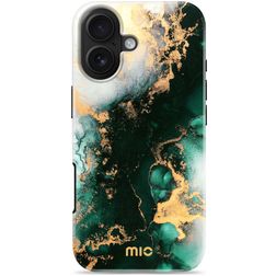 MIO Coque iPhone 17 MagSafe Coque arrière Rigide - Green Marble