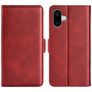 Mobigear Slim Magnet Housse iPhone 16 Etui Porte-Monnaie - Rouge