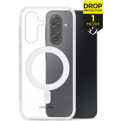 Mobilize Naked Protection Transparent Samsung Galaxy A17 MagSafe Plastique rigide Coque arrière Antichoc - Transparent