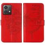 Mobigear Butterfly Housse Motorola Moto G84 Etui Porte-Monnaie - Rouge
