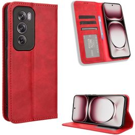 Mobigear Sensation Housse OPPO Reno 12 Pro Etui Porte-Monnaie - Rouge