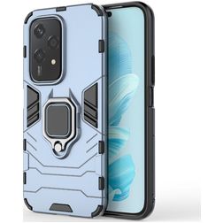 Mobigear Armor Ring Coque HONOR 200 Lite Coque arrière Rigide Anti-Chocs avec Anneau-Support - Bleu Marin