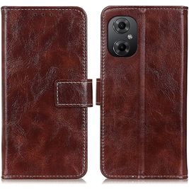 Mobigear Basic Housse POCO M5 Etui Porte-Monnaie - Marron