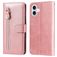 Mobigear Zipper Housse iPhone 17 Etui Porte-Monnaie - Rose doré