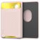Mobigear Pocket - Porte Cartes en en Silicone - 2 Cartes - Compatible MagSafe - Rose