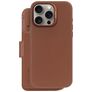 Decoded Detachable Wallet Housse iPhone 16 Pro Max MagSafe Etui avec Coque Détachable en Cuir Véritable Porte-Monnaie - Tan