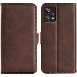 Mobigear Slim Magnet Housse Realme 9 Pro Plus Etui Porte-Monnaie - Marron