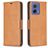 Mobigear Excellent Housse Motorola Moto G85 Etui Porte-Monnaie - Cognac