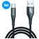 Mobigear Nylon - Câble USB-A vers USB-C 1 mètre - Noir
