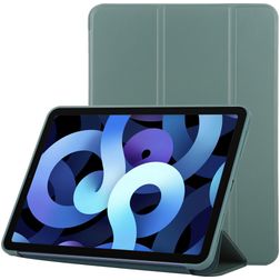 Mobigear Tri-Fold Gel Coque iPad Air 5 (2022) Etui en TPU,Similicuir - Vert