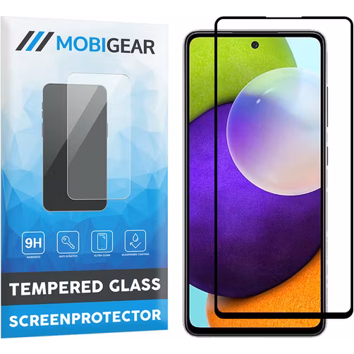 Mobigear Premium Samsung Galaxy A52s 5G Verre trempé Protection d'écran - Compatible Coque - Noir