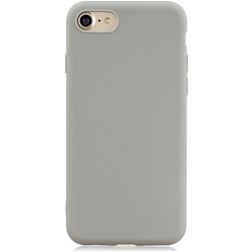 Mobigear Colors Coque iPhone SE (2020) Coque arrière en TPU Souple - Gris