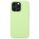 Mobigear Rubber Touch Coque iPhone 14 Coque arrière en Silicone - Citron vert