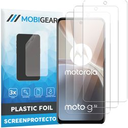 Mobigear Motorola Moto G32 Protection d'écran Film - Compatible coque (Lot de 3)