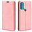 Mobigear Retro Slim Housse Motorola Moto G71 5G Etui Porte-Monnaie - Rose