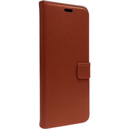 Valenta Gel Skin Housse iPhone 15 Pro Max Etui en Cuir Véritable Porte-Monnaie - Marron