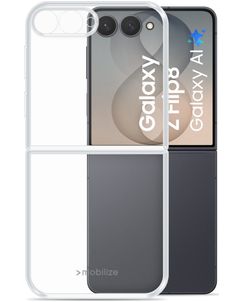 Mobilize Gelly Case Coque Transparente Samsung Galaxy Z Flip 8 Coque arrière en TPU Souple - Transparent