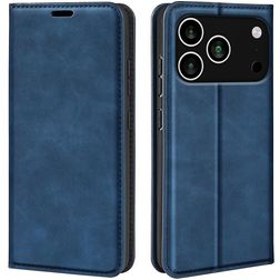 Mobigear Retro Slim Housse iPhone 18 Pro Etui Porte-Monnaie - Dark Blue