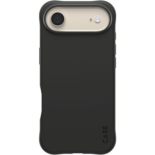 CARE by PanzerGlass Fashionable Coque iPhone Air MagSafe Coque arrière en Silicone - Noir