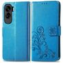 Mobigear Clover Housse HONOR 90 Lite Etui Porte-Monnaie - Bleu