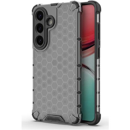 Mobigear Honeycomb Coque Samsung Galaxy S26 Coque arrière Rigide Anti-Chocs - Noir