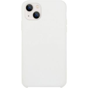 Mobigear Rubber Touch Coque iPhone 15 Coque arrière en Silicone - Blanc