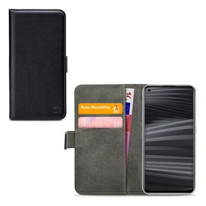 Mobilize Classic Gelly Wallet Housse Realme GT2 Etui Porte-Monnaie - Noir