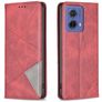 Mobigear Rhombus Slim Housse Motorola Moto G85 Etui - Rouge
