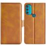 Mobigear Slim Magnet Housse Motorola Moto G71 5G Etui Porte-Monnaie - Cognac