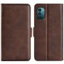 Mobigear Slim Magnet Housse Nokia G21 Etui Porte-Monnaie - Marron