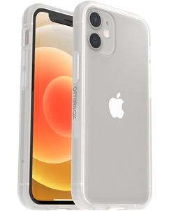 OtterBox React Coque Transparente iPhone 12 Mini Coque arrière Rigide Anti-Chocs - Transparent