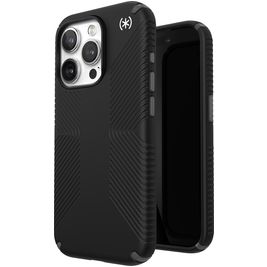Speck Presidio2 Grip Coque iPhone 15 Pro Coque arrière Rigide Anti-Chocs - Noir