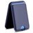 Mobigear Wallet Stand Porte-cartes - 3 cartes - Compatible MagSafe - Bleu