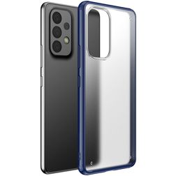 Mobigear Shockproof Samsung Galaxy A73 Plastique rigide Coque arrière - Bleu foncé