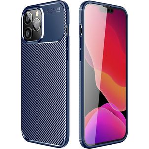 Mobigear Racing Coque iPhone 14 Plus Coque arrière en TPU Souple - Bleu