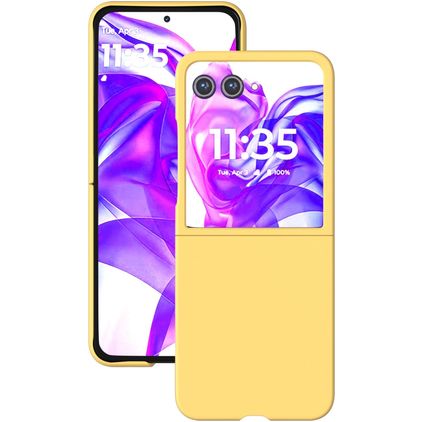 Mobigear Colors Coque Motorola Razr 50 Ultra Coque arrière Rigide - Jaune